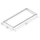 NADSTREŠEK NAD VRATI PALRAM CANOPY SOPHIA 1600 SIVA 160X95X17