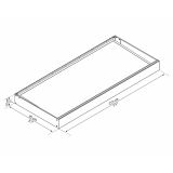 NADSTREŠEK NAD VRATI PALRAM CANOPY SOPHIA 2150 SIVA 215X95X17