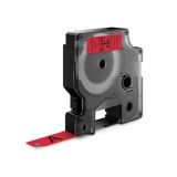 NALEPKE IN TRAKOVI DYMO D1 TRAK 12 MM ČRNA NA RDEČI, 450170