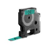 NALEPKE IN TRAKOVI DYMO D1 TRAK 12 MM ČRNA NA ZELENI, 450190