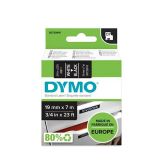 NALEPKE IN TRAKOVI DYMO D1 TRAK 19 MM BELA NA ČRNI, 45811