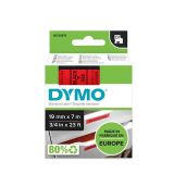 NALEPKE IN TRAKOVI DYMO D1 TRAK 19 MM ČRNA NA RDEČI, 458070
