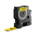 NALEPKE IN TRAKOVI DYMO D1 TRAK 19 MM ČRNA NA RUMENI, 458080