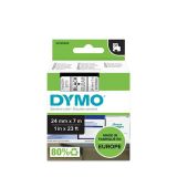 NALEPKE IN TRAKOVI DYMO D1 TRAK 24 MM ČRNA NA PROZORNI, 53710