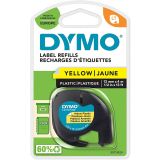 NALEPKE IN TRAKOVI DYMO LT TRAK 12 MM ČRNA NA RUMENI, 91202
