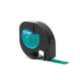 NALEPKE IN TRAKOVI DYMO LT TRAK 12 MM ČRNA NA ZELENI, 91204