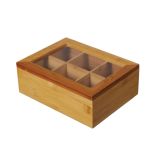 NAMENSKA DOZA 21X16 CM ZA ČAJNE FILTRE IZ BAMBUSA 6 PREKATOV