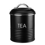 NAMENSKA DOZA GALICIJA TEA 12.5X12.5X17CM ČRNA METALNA S POKROVOM