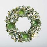 NAMIZNA DEKORACIJA GLOSSTYLE ADVENTNI VENEC ZELENI NARAVNI 32X32X8 CM 4 KO.