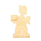 NAMIZNA DEKORACIJA GLOSSTYLE ANGEL 23 CM ZA SVEČKO V IMITACIJI LESA