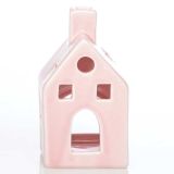 NAMIZNA DEKORACIJA GLOSSTYLE HIŠICA 11 CM ROZA ZA ZA ČAJNO SVEČKO