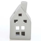 NAMIZNA DEKORACIJA GLOSSTYLE HIŠICA 11 CM SIVA ZA ZA ČAJNO SVEČKO