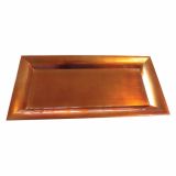 NAMIZNA DEKORACIJA GLOSSTYLE KROŽNIK 36X17 CM ORANŽNI DEKORATIVNI UMETNA MASA