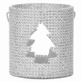 NAMIZNA DEKORACIJA GLOSSTYLE SVEČNIK 11.5X12 CM ZLATE ALI SREBRNE BARVE