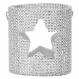 NAMIZNA DEKORACIJA GLOSSTYLE SVEČNIK 11.5X12 CM ZLATE ALI SREBRNE BARVE