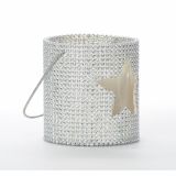 NAMIZNA DEKORACIJA GLOSSTYLE SVEČNIK 11.5X12 CM ZLATE ALI SREBRNE BARVE