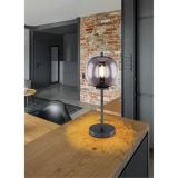 NAMIZNA SVETILKA BLACKY 1XE14 ČRNA / DIMLJENO STEKLO