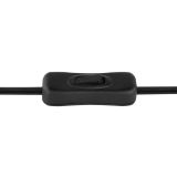 NAMIZNA SVETILKA BLACKY 1XE14 ČRNA / DIMLJENO STEKLO