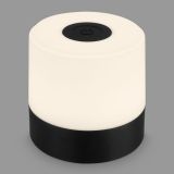 NAMIZNA SVETILKA BRILONER POLNILNA ČRNA PVC 1200MAH USB IP44 ZATEMNILNA 7CM