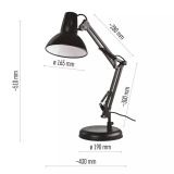 NAMIZNA SVETILKA EMOS DUSTIN ČRNA