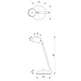 NAMIZNA SVETILKA MILAGRO ARENA ČRNA/ZLATA 1XGX53 MLP7764