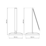 NAMIZNA SVETILKA MILAGRO VARIO ČRNA 5W LED ML8866