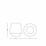 NAMIZNA SVETILKA PHILIPS WELLNESS 1X15W E27 40802/74/16 BUKEV, TEMNA