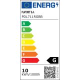 NAMIZNA SVETILKA PLATINET PDL711RGB ČRNA