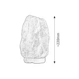 NAMIZNA SVETILKA RABALUX 4127 KAMENA SOL E14 15W