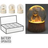 NAMIZNI OKRASEK EH SNEŽNA KROGLA LED, ŽIVALI SORTIRANO 65 MM