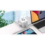 NAMIZNI RAZDELILEC TESSAN 301C 3X VTIČNICA, 2X USB-A, 1X USB-C