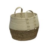 OKRASNA KOŠARA DECORIS NARAVNE BARVE, V 27 CM FI 33 CM