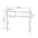 STENSKI NOSILEC ZA ZASLON NEOMOUNTS FIKSNI 43-98" 125 KG, WL30-750BL18