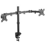 NOSILEC ZA MONITOR NEOMOUNTS GIBLJIVI NOSILEC ZA 2 MONITORJA 10-32", 8KG, FPMA-D550DBLACK