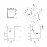 NERJAVNO POMIVALNO KORITO ALVEUS BASIC 10 FI 90, SATIN 380X440 MM
