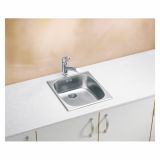 NERJAVNO POMIVALNO KORITO ALVEUS BASIC 10, SATIN 380X440 MM