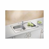 NERJAVNO POMIVALNO KORITO ALVEUS BASIC 60, LEINEN 860X435 MM