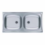 NERJAVNO POMIVALNO KORITO ALVEUS BASIC 70, SATIN 860X435 MM