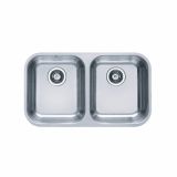 NERJAVNO POMIVALNO KORITO ALVEUS DUO 30, SATIN 752X440 MM