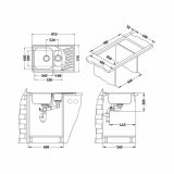 NERJAVNO POMIVALNO KORITO ALVEUS ELEGANT 110, SATIN 810X510 MM