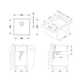 NERJAVNO POMIVALNO KORITO ALVEUS KOMBINO 30, KMB 440X440 MM