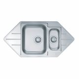 NERJAVNO POMIVALNO KORITO ALVEUS LINE 40, SATIN 985X500 MM