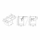 NERJAVNO POMIVALNO KORITO ALVEUS LINE MAXIM 80, SATIN 790X500 MM