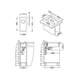 NERJAVNO POMIVALNO KORITO ALVEUS MONARCH KOMBINO 10, GOLD 217X437 MM