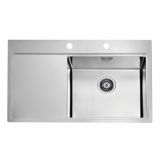 NERJAVNO POMIVALNO KORITO ALVEUS PURE 50, DESNI, SATIN 860X525 MM