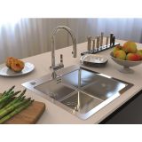 NERJAVNO POMIVALNO KORITO ALVEUS PURE UP 30, SATIN 515X525 MM