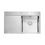 NERJAVNO POMIVALNO KORITO ALVEUS PURE UP 40, SATIN 790X525 MM, DESNI