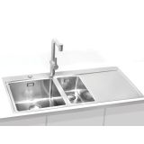 NERJAVNO POMIVALNO KORITO ALVEUS PURE UP 60, SATIN 980X525 MM LEVI