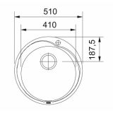 NERJAVNO POMIVALNO KORITO FRANKE ROX 610-41 FI 510