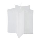 SVEČA BIZZOTTO 7X7.5 CM NIVA BELA STAR